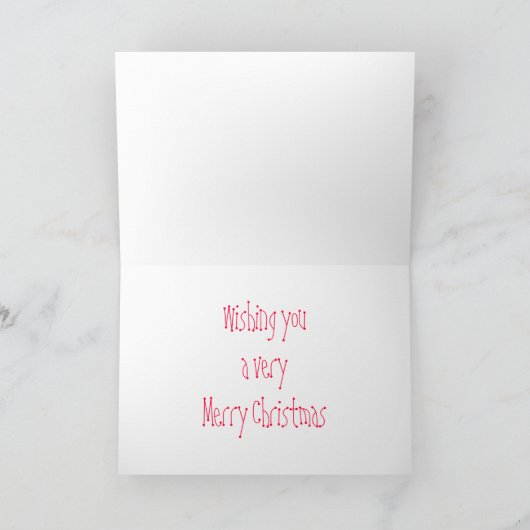 De Groet van Kerstmis van de zoon Feestdagen Kaart (Binnen)