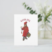 De Groet van Kerstmis van Juli van de God van Carl Feestdagenkaart (Staand voorkant)