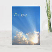 De Groet van Pasen - "hij is toegenomen! " Feestdagen Kaart (Voorkant)