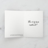 De Groet van Pasen - "hij is toegenomen! " Feestdagen Kaart (Binnen)