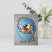 De Groeten 1909 van Pasen Feestdagenkaart (Staand voorkant)