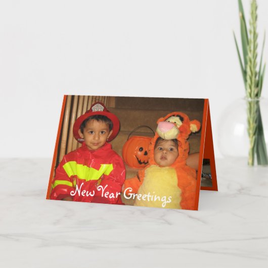 De Groeten 2008 van het nieuwjaar Feestdagen Kaart (Voorkant)