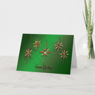 De groeten elegante Kerstkaart van seizoenen Feestdagen Kaart