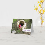 De Groeten Notecard van Red Hat Kaart (Gele Bloem)