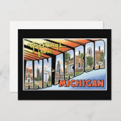 De groeten van Ann Arbor, Michigan. Briefkaart (Voorkant / Achterkant)
