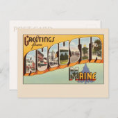 De groeten van Augusta, de Grote Brief van Maine Briefkaart (Voorkant / Achterkant)