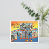 De groeten van Avon door het zee New Jersey Travel Briefkaart (Staand voorkant)