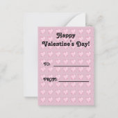 De groeten van Bee Mine Valentijns Notitiekaartje (Achterkant)