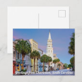 De groeten van Charleston, Briefkaart South Caroli (Voorkant / Achterkant)