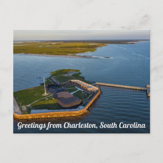 De groeten van Charleston, Briefkaart South Caroli (Voorkant)