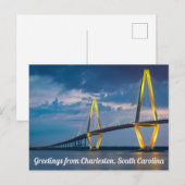 De groeten van Charleston, Briefkaart South Caroli (Voorkant / Achterkant)