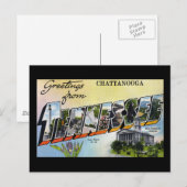 De groeten van Chattanooga Tennesee Briefkaart (Voorkant / Achterkant)