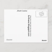 De groeten van Cherry South Carolina Briefkaart (Achterkant)