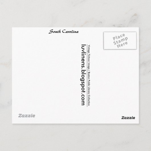 De groeten van Cherry South Carolina Briefkaart (Achterkant)