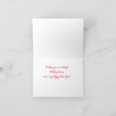 De Groeten van Chicago Holiday Card Skyline Feestdagen Kaart (Binnen)