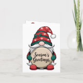 De groeten van Christmas Gnome Season Kaart (Achterkant)