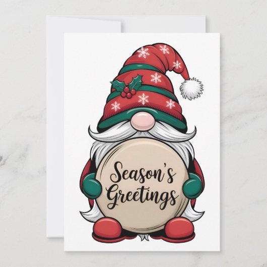 De groeten van Christmas Gnome Season Kaart (Voorkant)