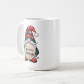 De groeten van Christmas Gnome Season Koffiemok (Voorkant links)