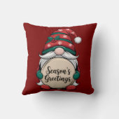 De groeten van Christmas Gnome Season Kussen (Achterkant)