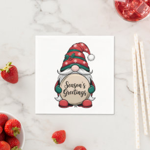 De groeten van Christmas Gnome Season Servet