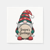 De groeten van Christmas Gnome Season Servet (Voorkant)