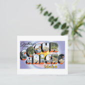 De groeten van Coeur D Alene Briefkaart (Staand voorkant)