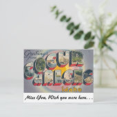 De groeten van Coeur d'Alene, Idaho Briefkaart (Staand voorkant)