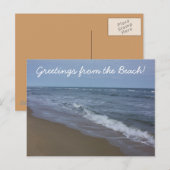 De groeten van de Beach. Briefkaart (Voorkant / Achterkant)