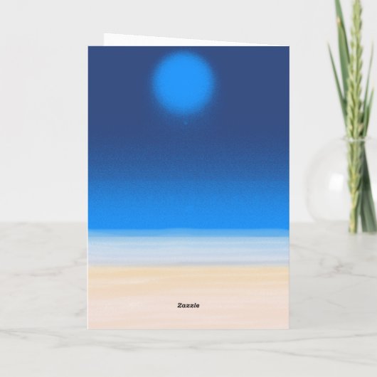 De groeten van de Beach. Kaart (Achterkant)