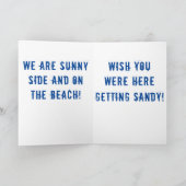 De groeten van de Beach. Kaart (Binnen)