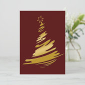 De Groeten van de Bedrijfs van de Vakantie rood en Feestdagenkaart (Staand voorkant)