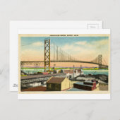 De groeten van de Brug van de Ambassadeur Detroit Briefkaart (Voorkant / Achterkant)