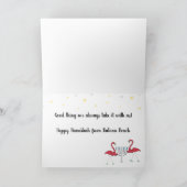 De Groeten van de Chanoeka van Snowbird Kaart (Binnen)