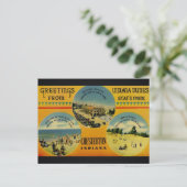 De groeten van de Duinen. Briefkaart (Staand voorkant)