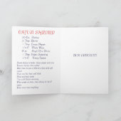 De Groeten van de Garnalen van Cajun Kaart (Binnen)