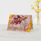 De Groeten van de herfst! Kaart (Gele Bloem)