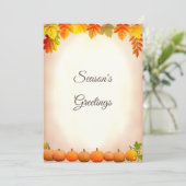 De groeten van de herfst van Season Kaart (Staand voorkant)