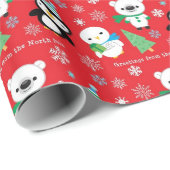 De groeten van de het Gift omslag van het Karakter Cadeaupapier (Rol Hoek)