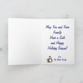 De groeten van de kerstavond van de Magische Kerst Feestdagen Kaart (Binnen)