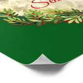 De groeten van de  kerstman poster (Hoek)