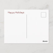 De groeten van de kerstmannen van Poinsettia Seaso Briefkaart (Achterkant)