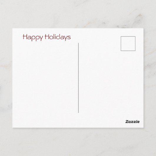 De groeten van de kerstmannen van Poinsettia Seaso Briefkaart (Achterkant)