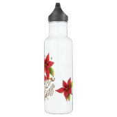 De groeten van de kerstseizoenen met Poinsettias Waterfles (Rechts)