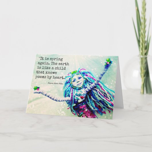 De Groeten van de lente Kaart (Voorkant)