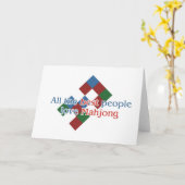 De groeten van de Minnaar van Mahjong Kaart (Gele Bloem)