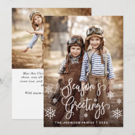 De groeten van de moderne Seizoen 2 van de FOTO gr Feestdagenkaart