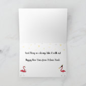 De Groeten van de Nieuwjaren van Snowbird Kaart (Binnen)