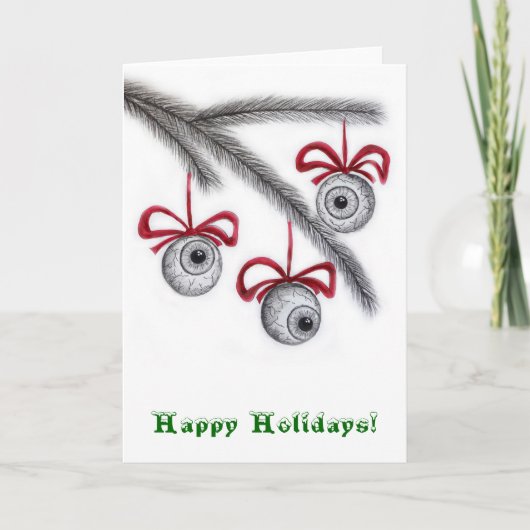 De Groeten van de oogappel! Feestdagen Kaart (Voorkant)