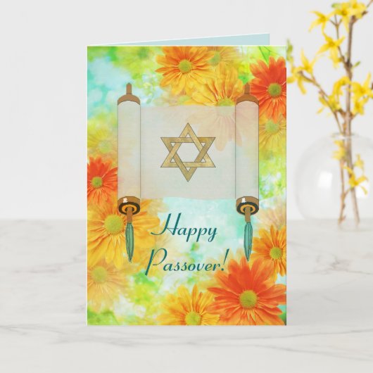 De Groeten van de Pascha Kaart (Gele Bloem)