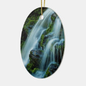 De groeten van de prachtige waterval van Poconos Keramisch Ornament (Links)